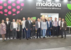 The entire group of exhibitors at the Moldovan pavillion.